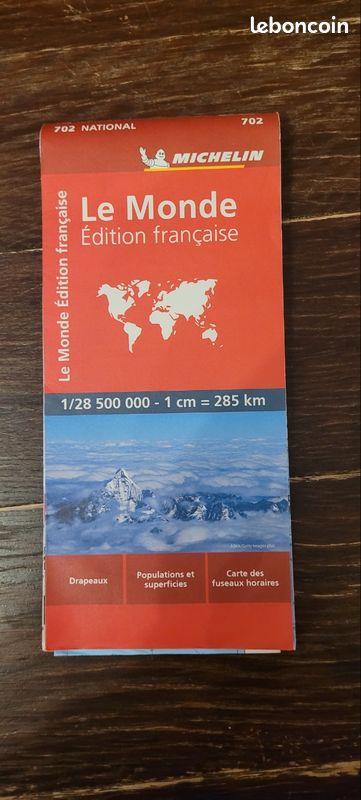 Carte Michelin Le monde (image 1)