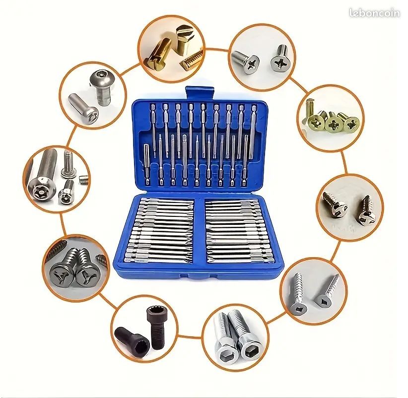 TOURNEVIS,B--Jeu de tournevis, 9 pièces de vis Torx, embout magnétique