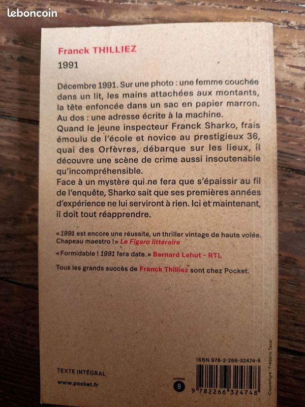 Livres poches thriller Franck Thilliez (image 12)