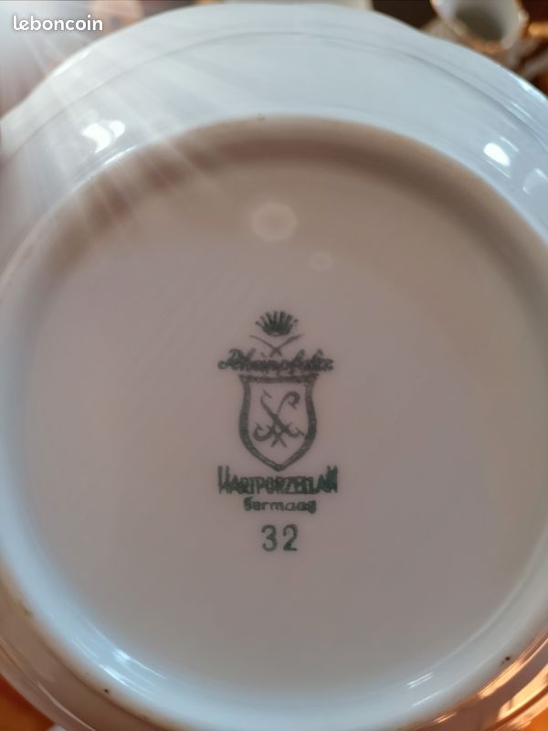 Lot de 8 petites assiettes - porcelaine allemande (image 2)