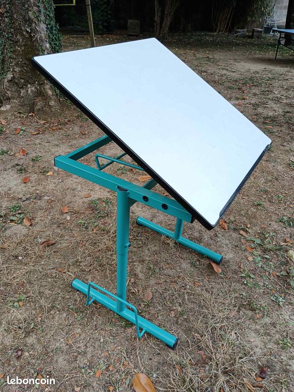 Bureau d'écolier / table à dessin inclinable (image 3)