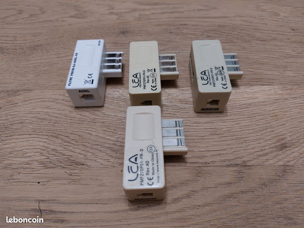 4 Adaptateurs Téléphoniques Prises Filtres (image 3)