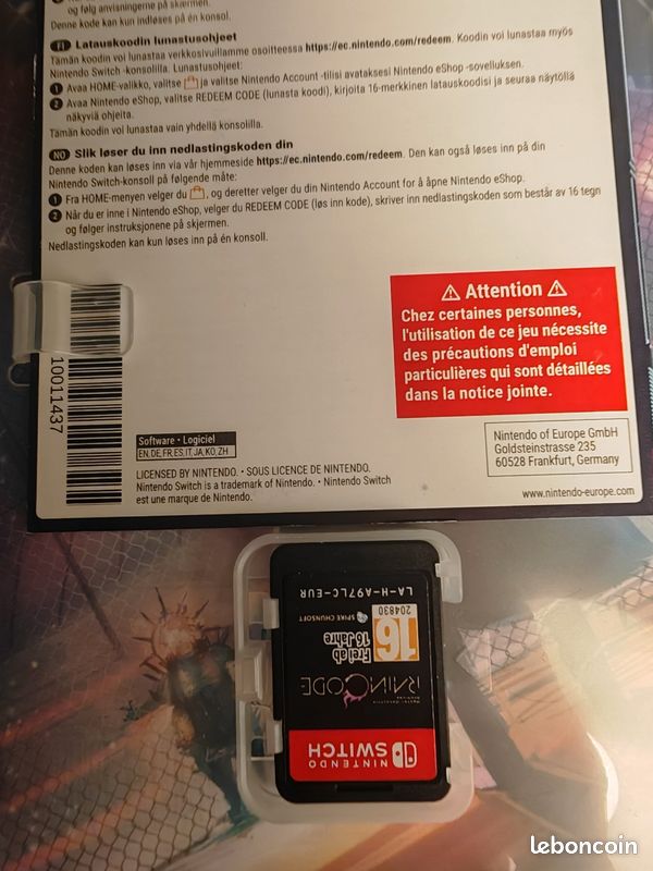 Rain code, Nintendo (image 2)
