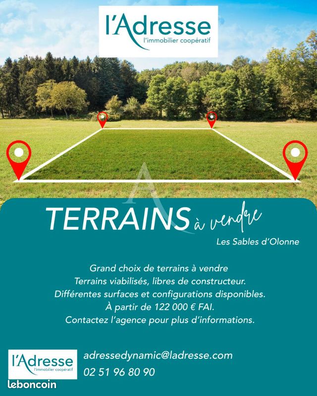 Terrain 305 m² LES SABLES D OLONNE (image 1)