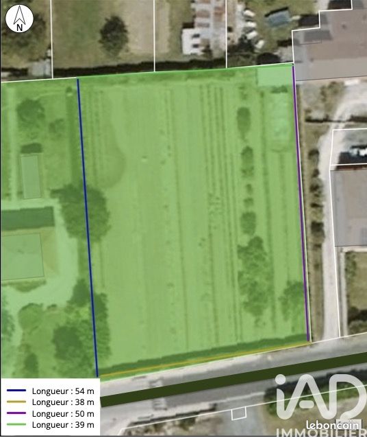 Terrain 2076 m² · à Saint-Mard · 2 076 m² · 86 000 €