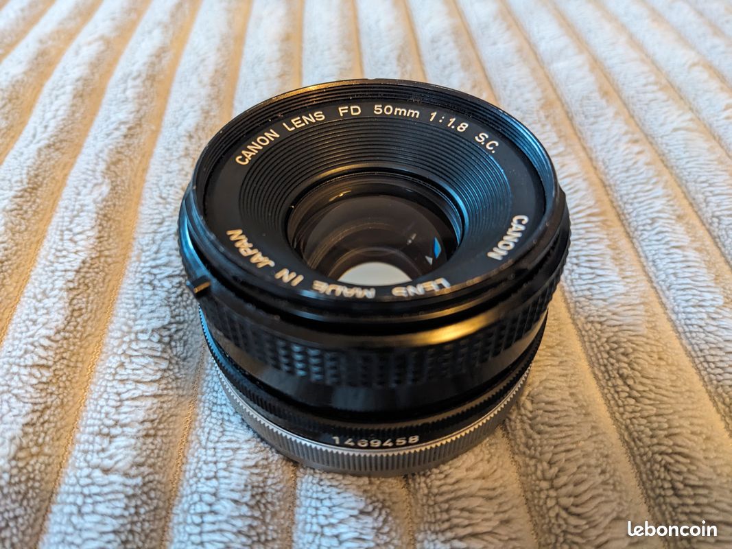 Objectif Canon FL 50mm F/1.8 - Monture FL/FD - Occasion En état Fonctionnel