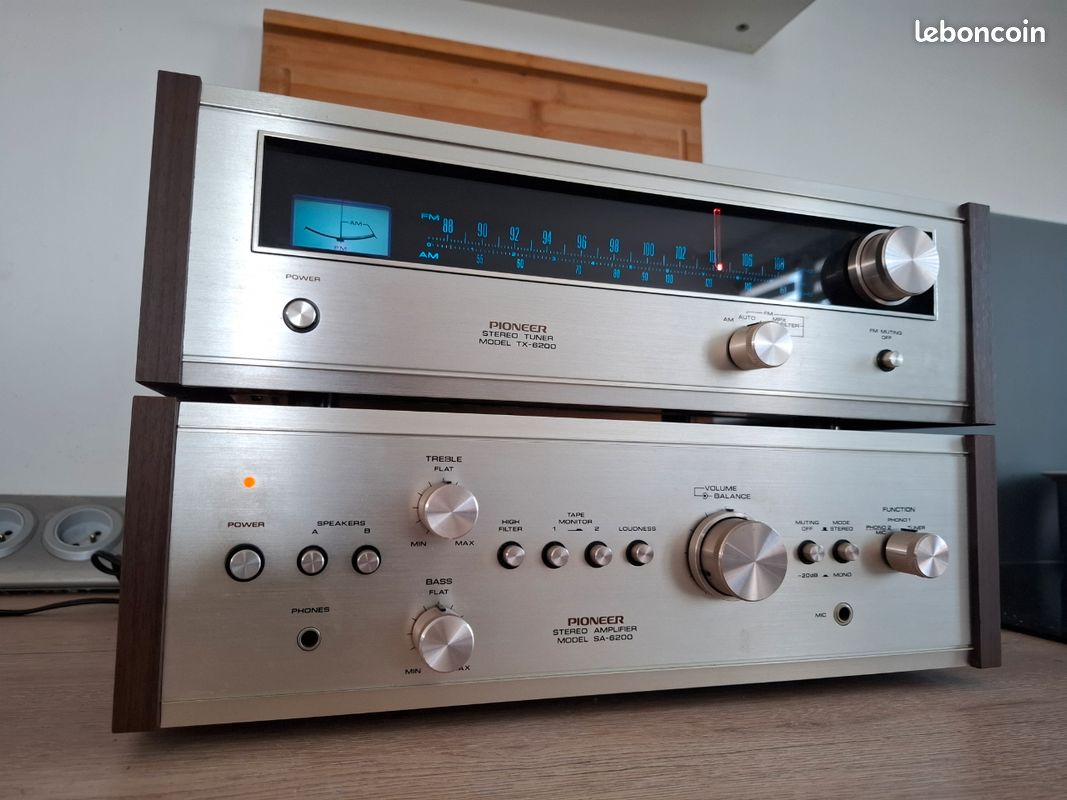 Chaine hfi Pioneer ampli SA-6200 + tuner TX-6200 vintage (image 4)