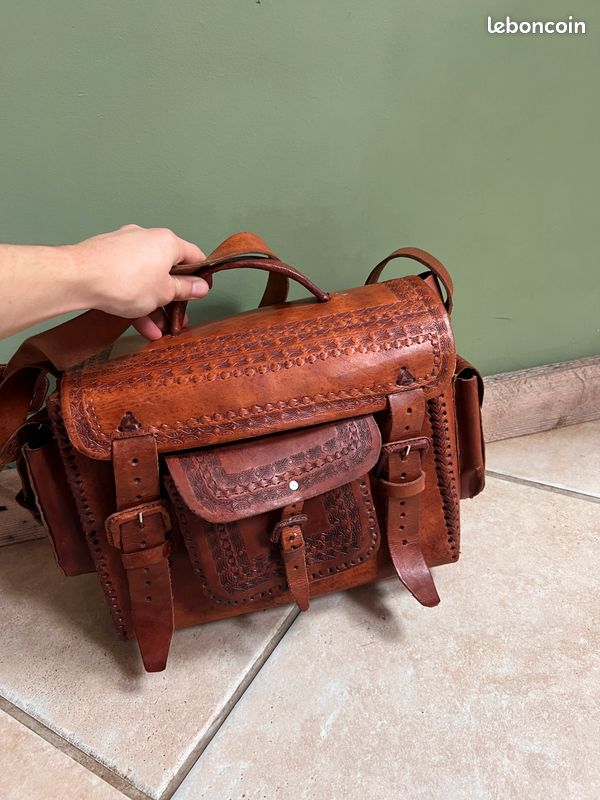 Sac cuir artisanal Accessoires Bagagerie