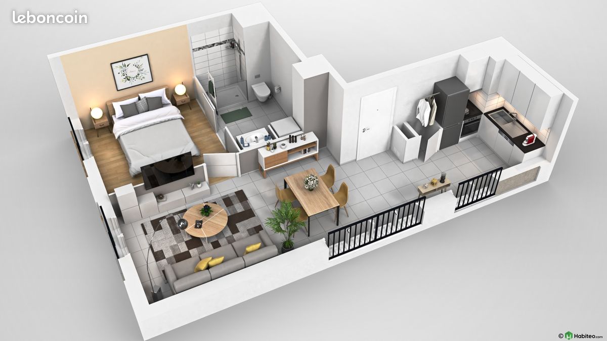 Appartement 2 pièces 44 m² · à Villeurbanne · 44 m² · 795 €/mois