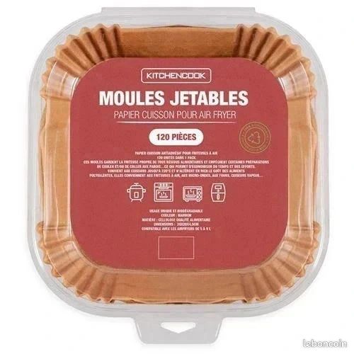 Moules papier cuisson Airfryer (image 1)