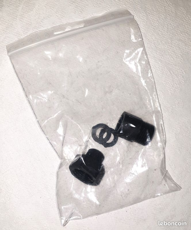Adaptateur pour tuyaux (plomberie): Adapter 1/2" female thread to 3/8" male thread, Adapter 1/2" male thread to 3/8" female thread (image 1)