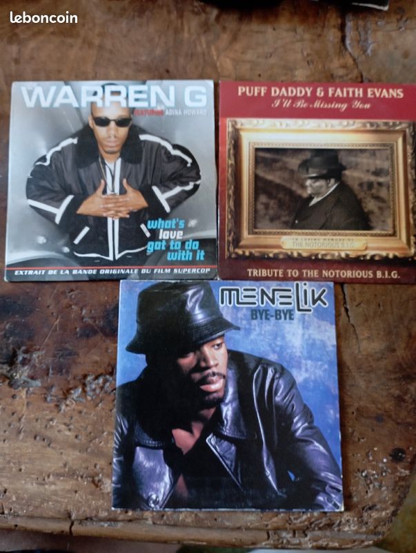 Lot 3 CD 2 ou 3 titres Rap Hip-hop (image 1)