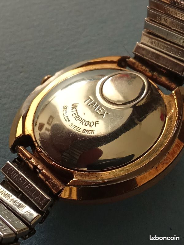 Montre Timex KCELL Pour Homme – Vendue Pour Pièces Ou Réparation, Boîtier Acier Chromé