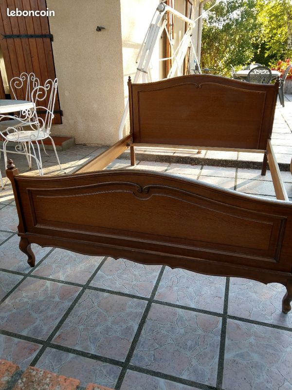 Montant de lit 140/190 en bois bon état (image 3)