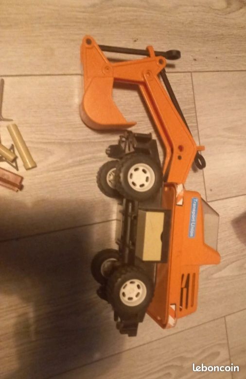 Pelleteuse orange playmobil de 1979 (image 3)