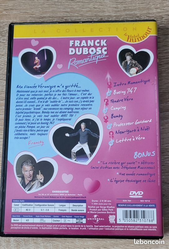 DVD Franck Dubosc Romantique (image 3)