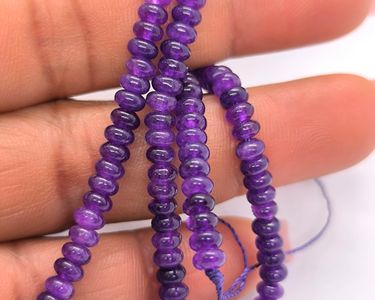 Lot De 90 Perles En Améthyste Naturelle – Neuf – Envoi Offert