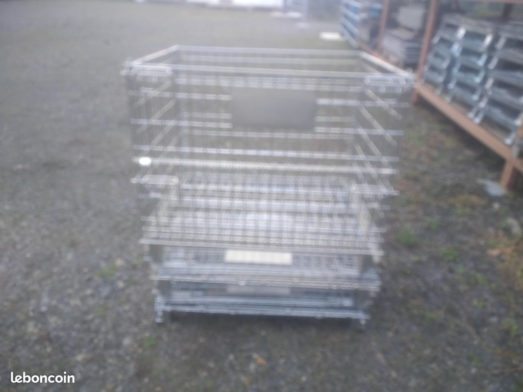 Caisses grillagées métalliques pliables (image 3)