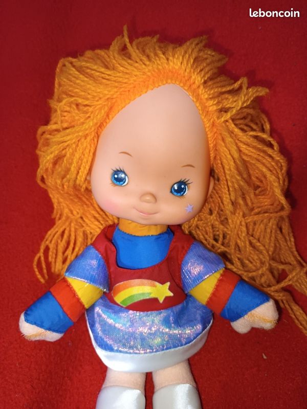 Vintage Rainbow Brite Blondine Mattel 1983 Peluche Poupée