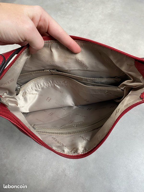 Sac à main Hexagona cuir (image 7)