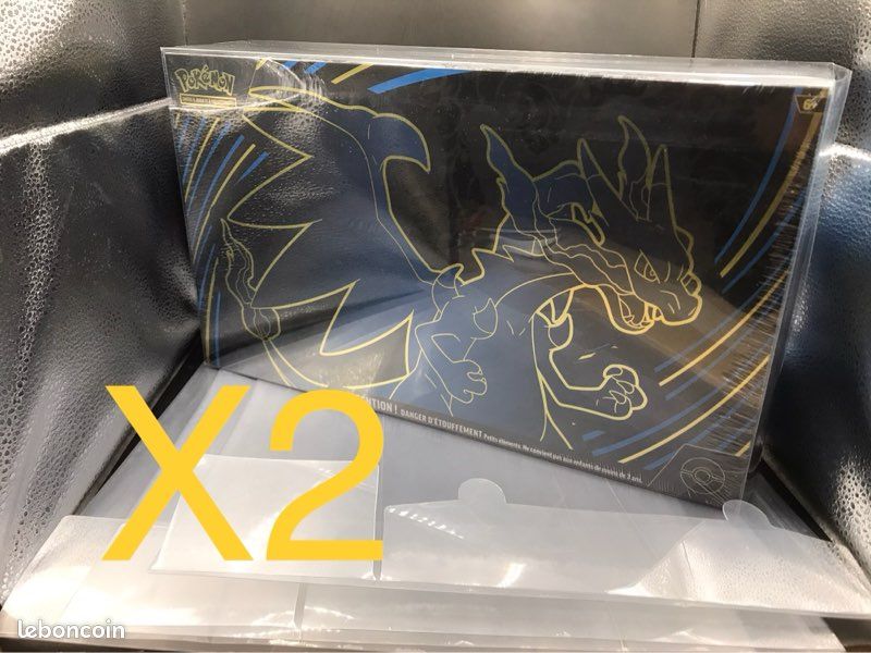 X2 Boite de protection Ultra Premium UPC Méga Dracaufeu ex Mew 151 Terapagos ex (image 1)