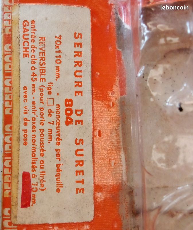 Serrure de sûreté gauche 804 (image 2)