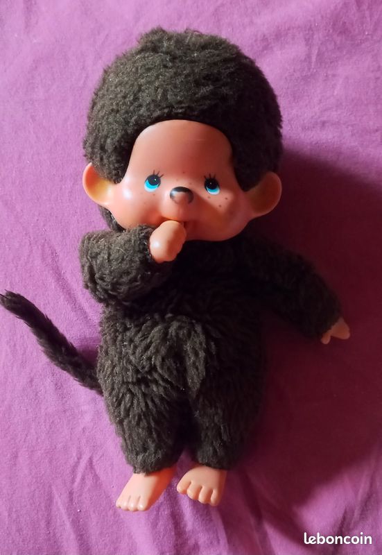 Ancienne Peluche Doudou Le Kiki Ajena – Made In France, 17 Cm, Vintage
