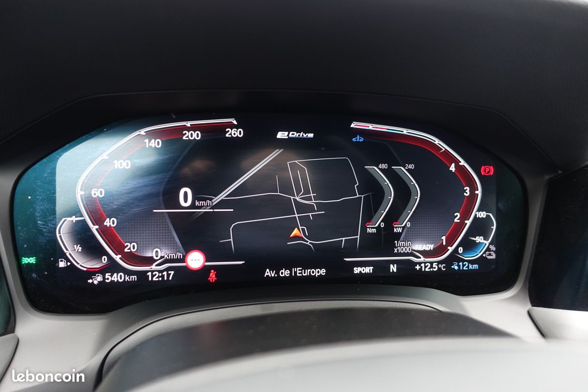 320ea Touring Hybride Rechargeable 204ch E-Drive BVA Live cockpit/Cuir Sport chauffant/Gps Europe/Caméra/Carplay/Hayon électrique/Accès confort/1*Main/Garantie 12 mois (image 11)