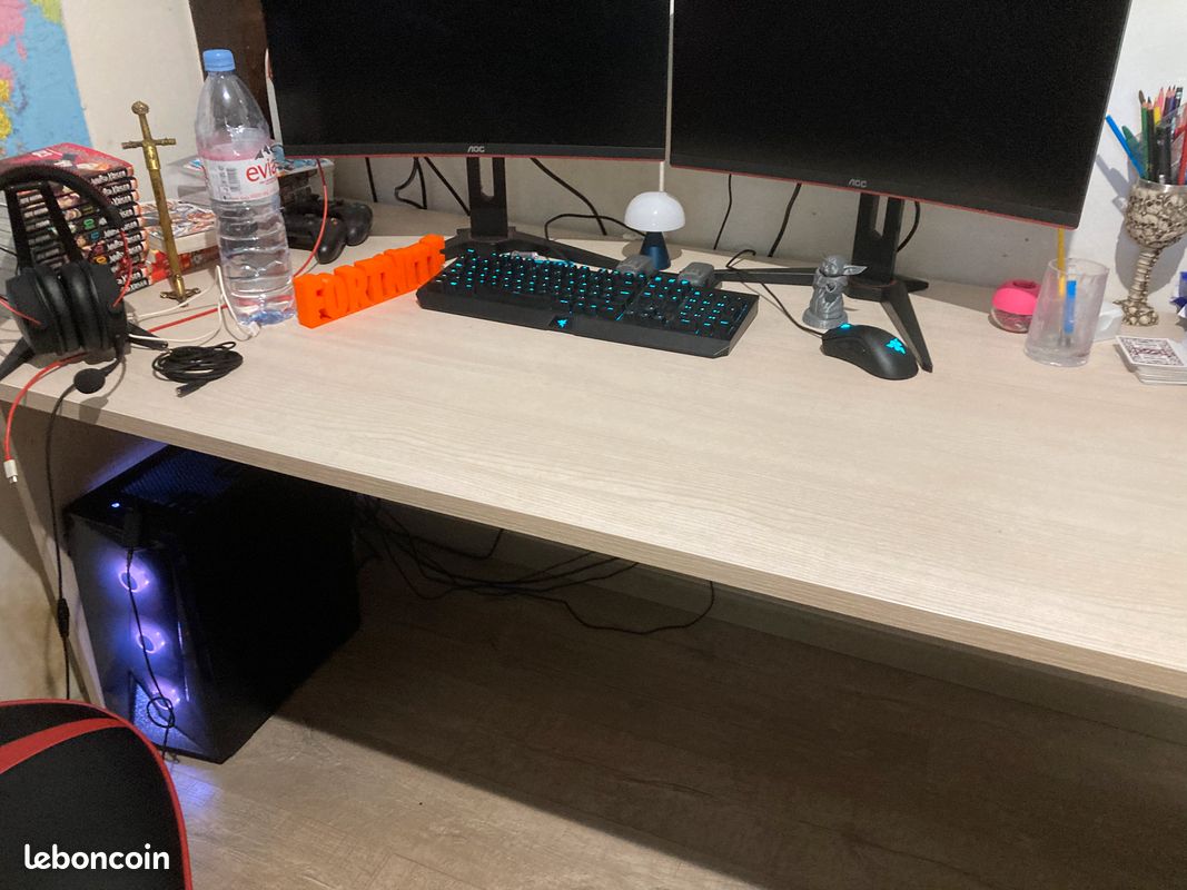 Vends bureau beige clair (image 2)