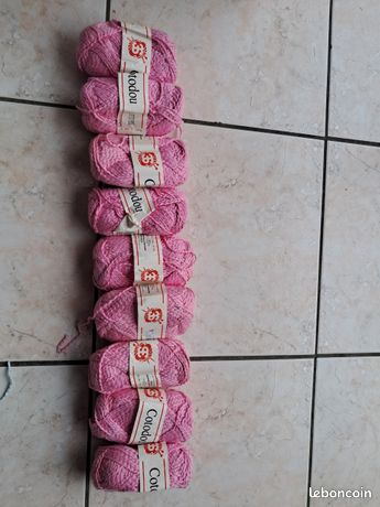 24 Pelotes De Coton à Tricoter Cotolino 3 Suisses – Vert Clair, Lot Pratique Pour Tricot Et Crochet