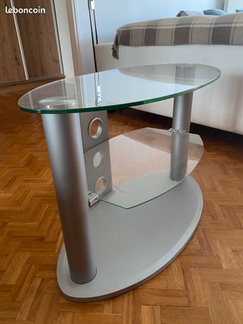 Table basse et meuble TV,meuble de salon modulable,porte en verre