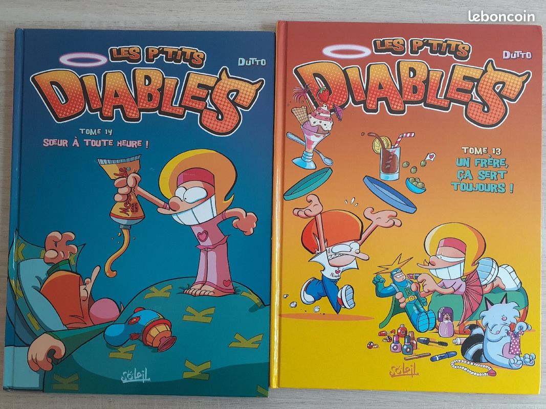 Lot de 2 livres BD Les P'tits Diables (image 1)