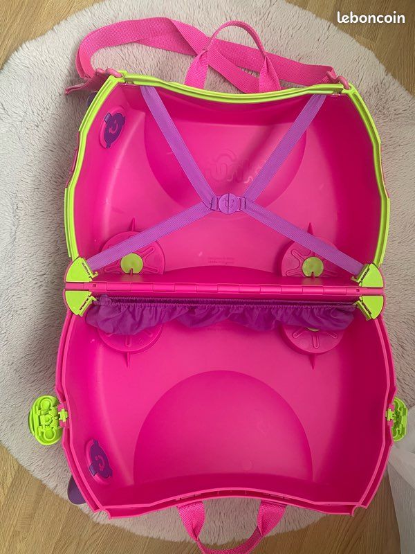 Valise à Enfiler Trunki Rosie Rose – Occasion (clip Cassé)