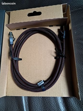 Câbles Ethernet Audioquest Diamond - 0,75m (x2) - Très Peu Servis - Emballage D'origine