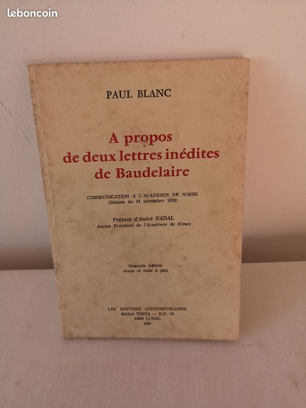 Livre Baudelaire (image 1)