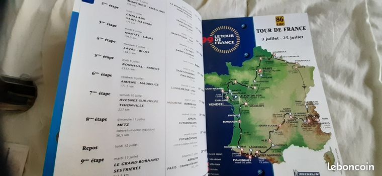 Roadbook Officiel Du Tour De France 1999 – ASO – Étape Zulle, Virenque – Très Bon état