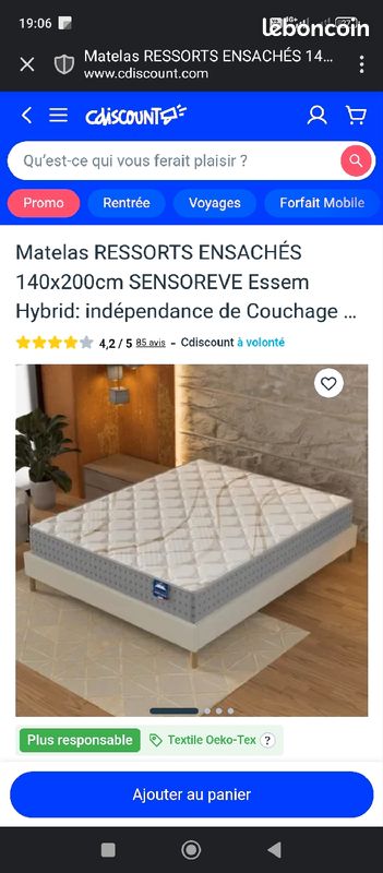 Matelas & Sommier (image 3)