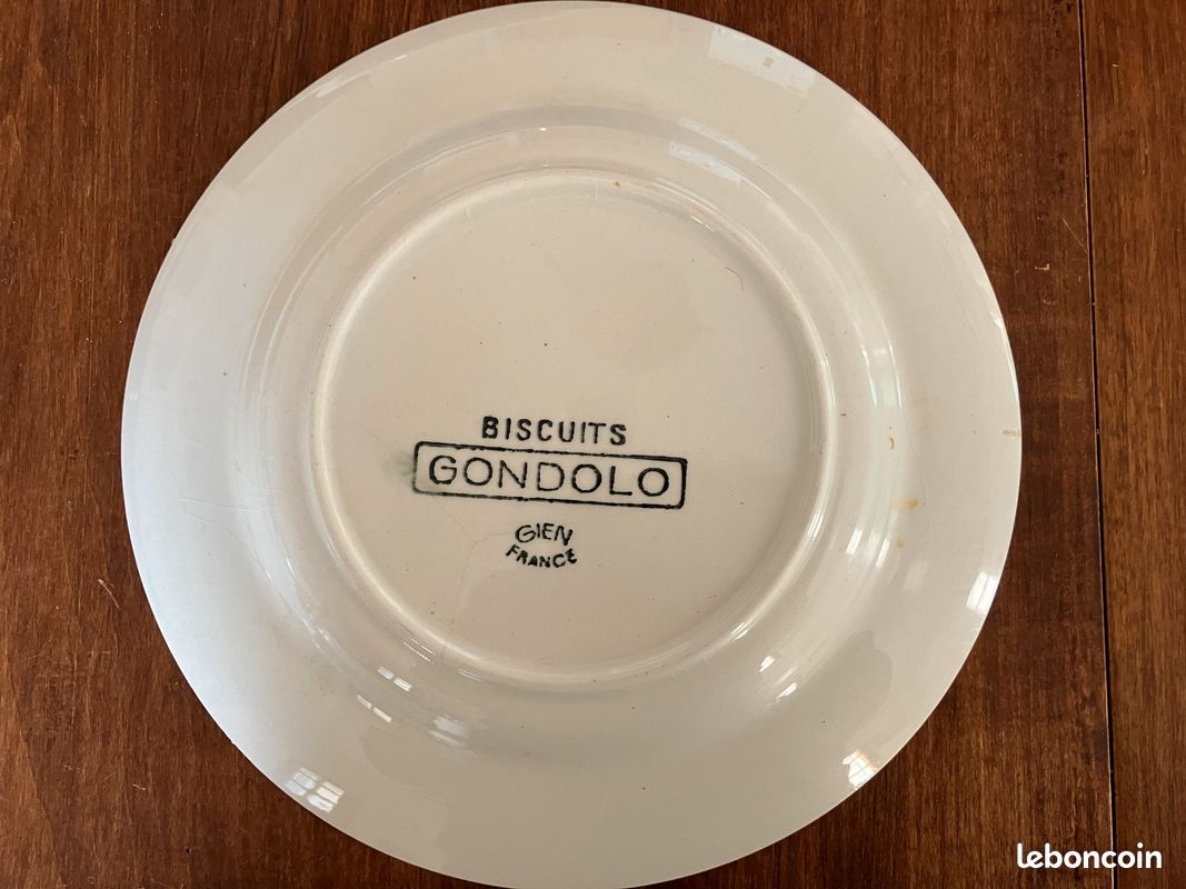 Lot d’assiettes en Gien modèle Gondolo (image 3)