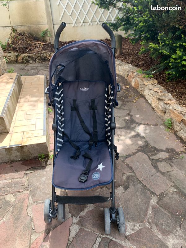 Poussette babybus bleue (image 1)