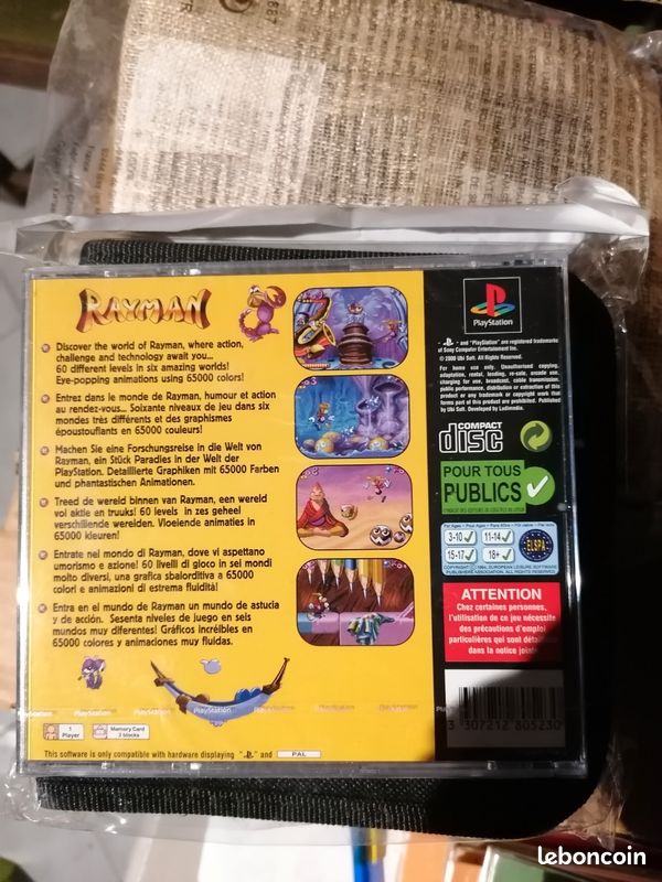 Rayman Sur PS1 - Neuf Sous Blister - Black Label - Collector