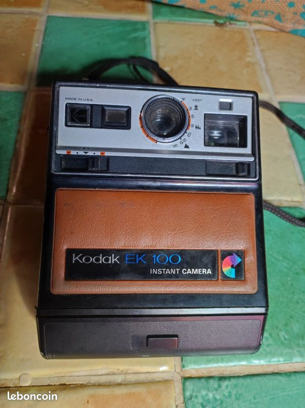 À collectionner !! Kodak EK100 - Appareil photo instantané vintage, sacoche, très bon état, années 1970 - France
