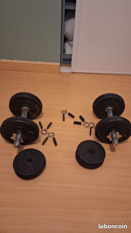 Kit Haltères x2 x 12 kilos (image 1)