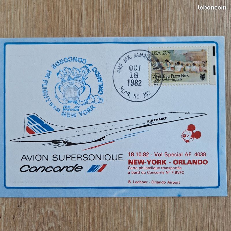 Vol Concorde spécial Paris/ New-York Orlando octobre 1982 (image 4)
