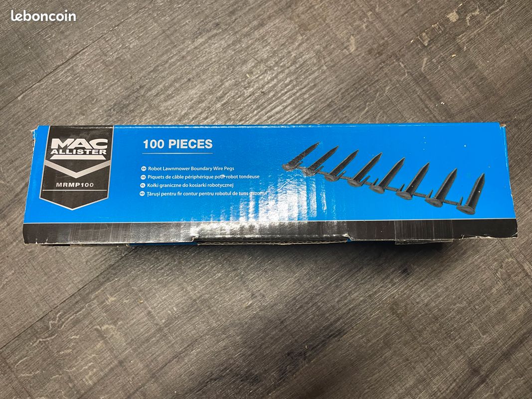 150 Pièces Piquets De Fixation Câbles Robot Tondeuse - Plastique Robuste 8,5 Cm Noir