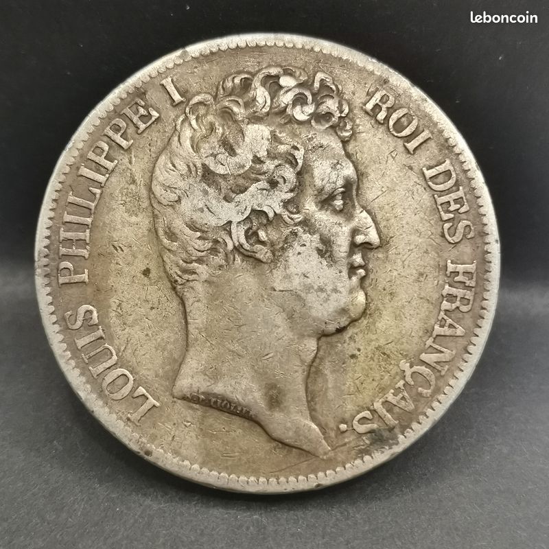 Pièce Française Ancienne 1831 – Laiton Plaqué Argent 925 – Collection – Porte-bonheur