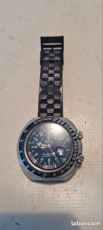 Montre De Plongée Vintage H&R Super Datomatic - Modèle Ancien Neuf Jamais Porté (sans étiquette)