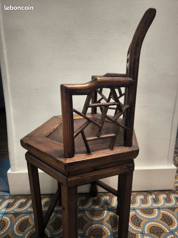 Chaise d'angle chinoise dynastie Qing (image 8)