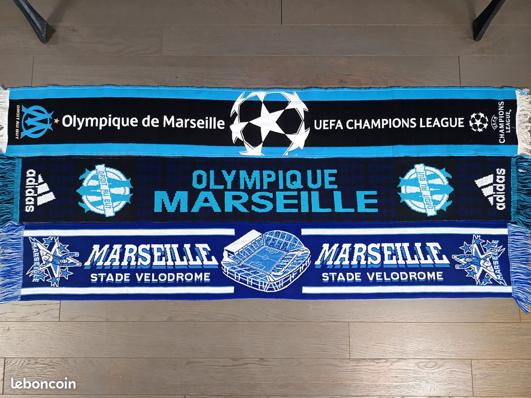 Écharpe Olympique De Marseille - Supporters OM, Vintage, Portée