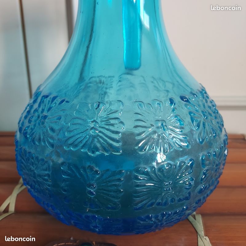 Service à orangeade, service à eau vintage en cristal. Année 50