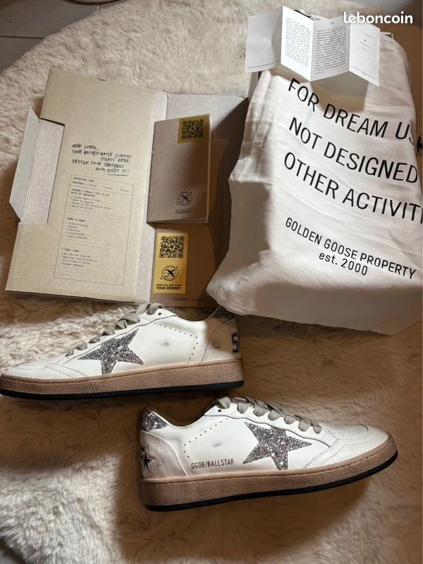 GGDB Golden Goose Ball Star Baskets Femme Blanche Taille 37, Neuf (image 1)